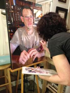 Mary Guterson at work